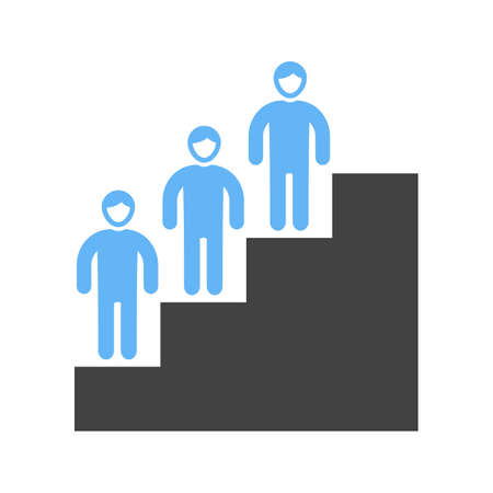 Personality development icon illustration on white background.のイラスト素材