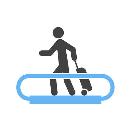 Horizontal Escalator iconのイラスト素材