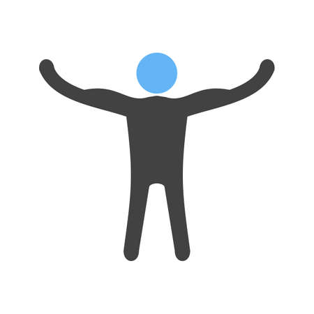 Strong, muscle and healthy illustration.のイラスト素材