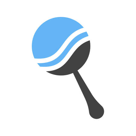 toy rattle icon Vector illustration isolated on white background.のイラスト素材