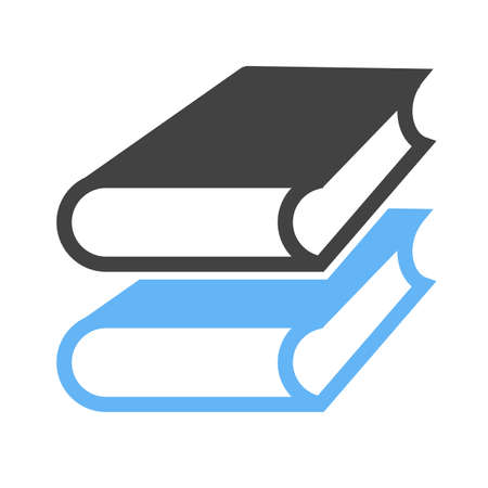 Books, library, education on white background, vector illustration.のイラスト素材