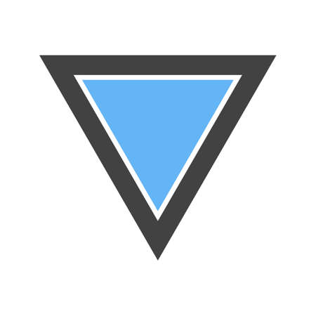 Triangle  icon   Vector illustration isolated on white background.のイラスト素材