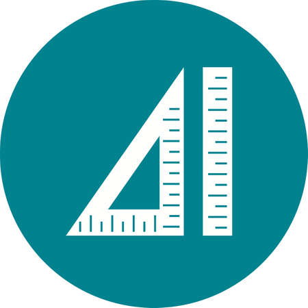 Ruler and Set Squateのイラスト素材