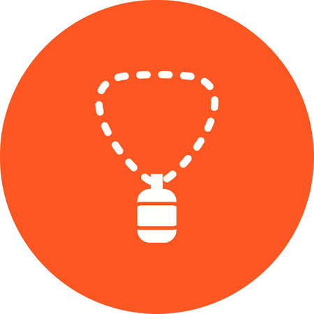 Neck Chain Iconのイラスト素材