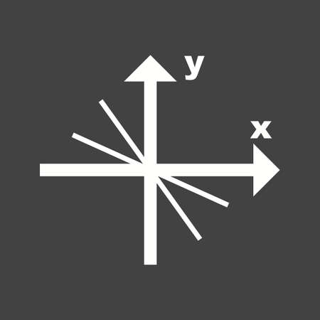 Linear equation, mathematics icon vector image.のイラスト素材