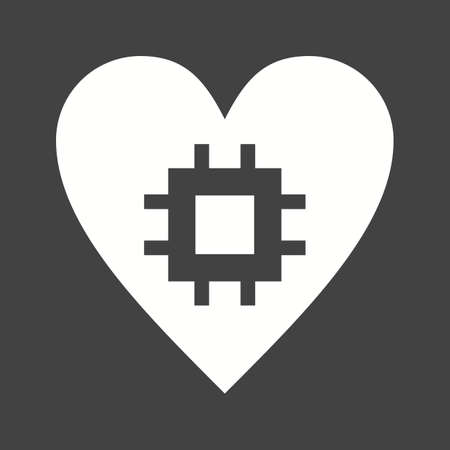 Affective Computing icon vector illustrationのイラスト素材