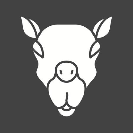 Camel Face iconのイラスト素材