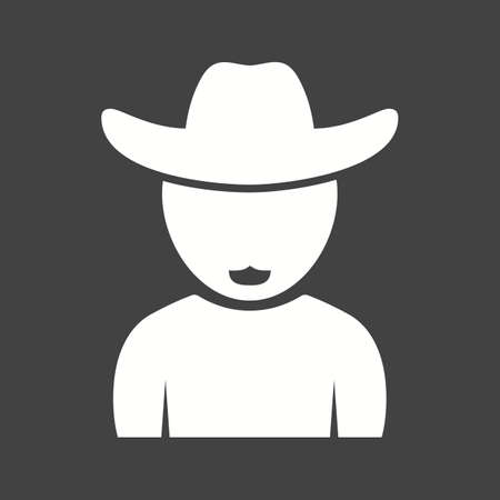 Boy in Cowboy Hatのイラスト素材