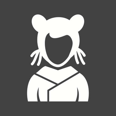 Asian Girl iconのイラスト素材
