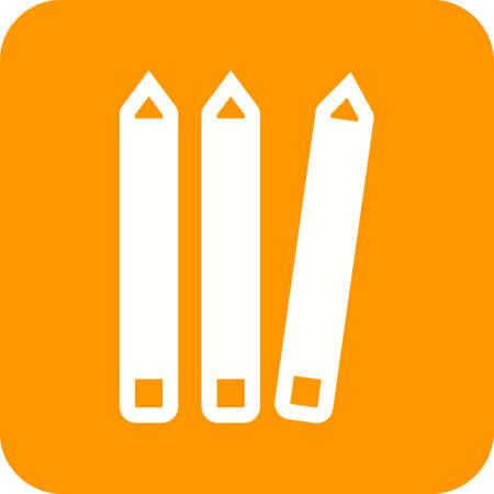 Pencils colour, colorful vector illustration on plain backgroundのイラスト素材