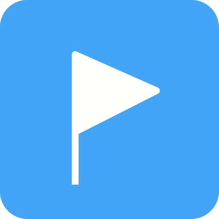 Flag Golf icon Vector illustration isolated on background.のイラスト素材