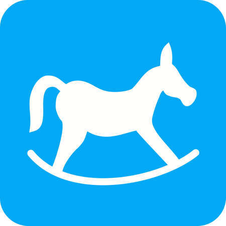 Rocking horse iconのイラスト素材