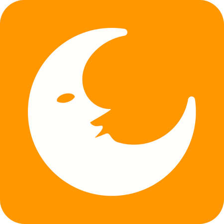 Half Moon Iconのイラスト素材