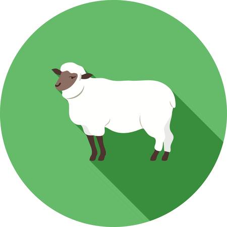 Sheep, animal for farmのイラスト素材