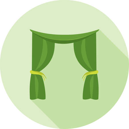 Curtain, stage, redのイラスト素材