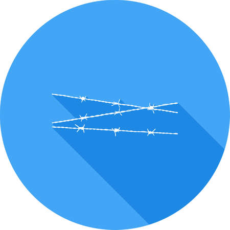 Barbed wired iconのイラスト素材