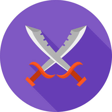 Swords crossed iconのイラスト素材