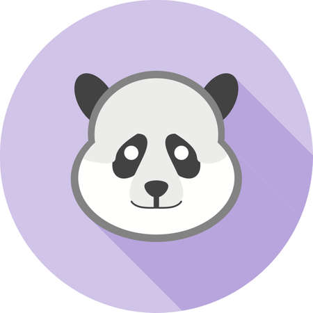 Panda Face iconのイラスト素材
