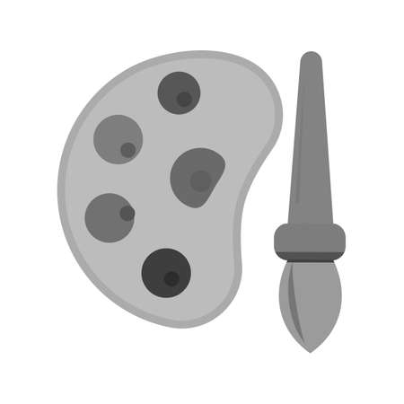 Color Palette icon illustration on white background.のイラスト素材