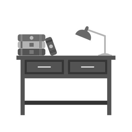 Studying Desk Iconのイラスト素材