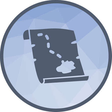 Pirate Map iconのイラスト素材