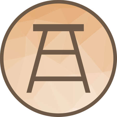 Stool, chair, cafeのイラスト素材