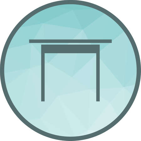 Simple Desk Iconのイラスト素材