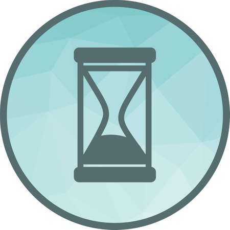 Glass, hourglass, sand icon vector image. Can also be used for party. Suitable for use on web apps,...
