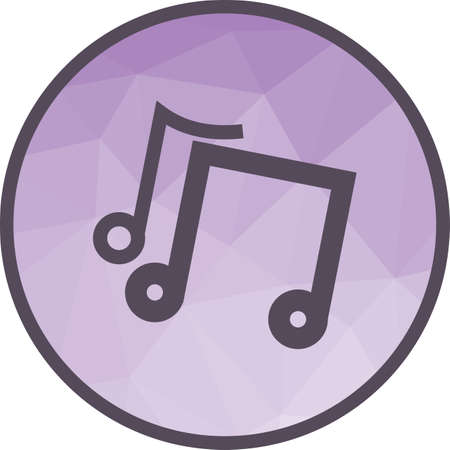 Music, play, sound icon vector image. Can also be used for party. Suitable for use on web apps, mobile apps and print media.のイラスト素材