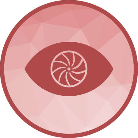 Red, eyeball, reflection icon vector image. Can also be used for photography. Suitable for use on web apps, mobile apps and print media.のイラスト素材