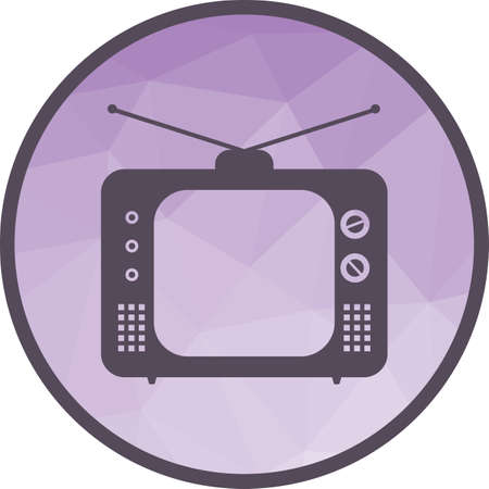 TV, old, set icon vector image. Can also be used for hipster. Suitable for use on web apps, mobile apps and print media.のイラスト素材
