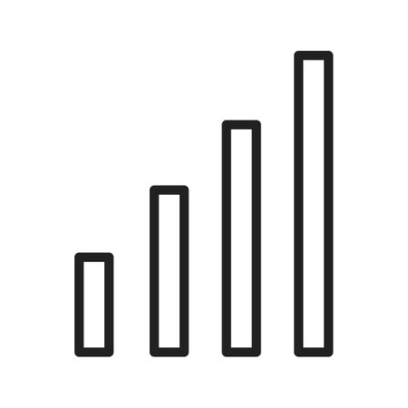 Antenna Bars icon vector image. Suitable for mobile apps, web apps and print media.のイラスト素材