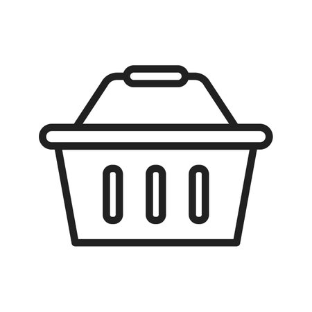 Basket icon vector image. Suitable for mobile apps, web apps and print media.のイラスト素材