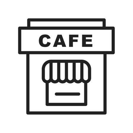 Cafe icon vector image. Suitable for mobile apps, web apps and print media.のイラスト素材