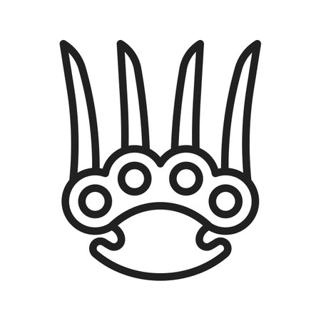 Claws icon vector image. Suitable for mobile apps, web apps and print media.のイラスト素材