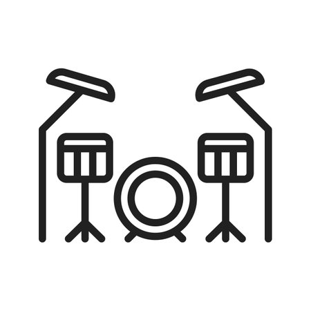 Drums icon vector image. Suitable for mobile apps, web apps and print media.のイラスト素材