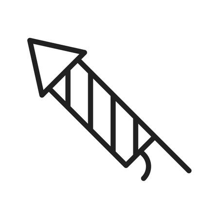 Firecracker icon vector image. Suitable for mobile apps, web apps and print media.のイラスト素材