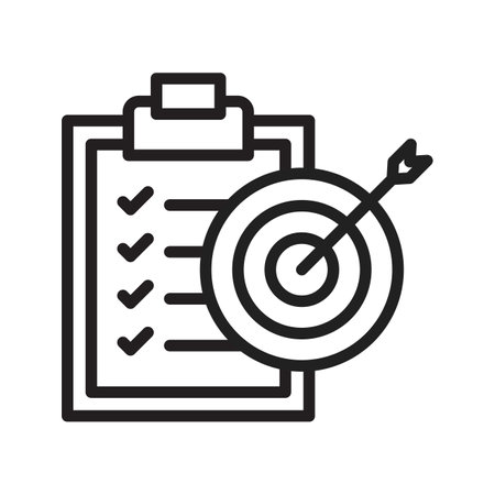 Goal Oriented icon vector image. Suitable for mobile apps, web apps and print media.のイラスト素材