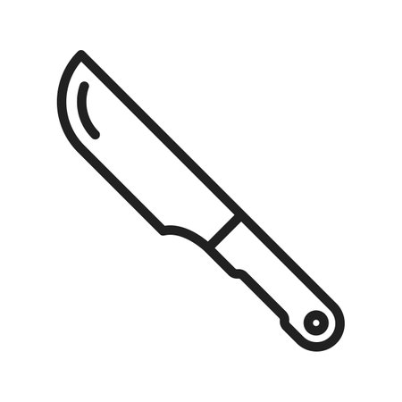 Kitchen Knife icon vector image. Suitable for mobile apps, web apps and print media.のイラスト素材