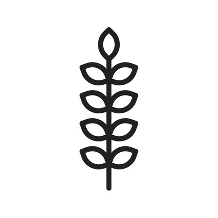 Sheaf of Rice icon vector image. Suitable for mobile apps, web apps and print media.のイラスト素材