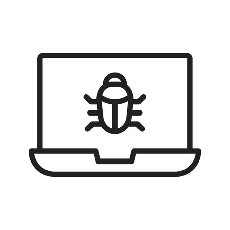 Virus icon vector image. Suitable for mobile apps, web apps and print media.のイラスト素材