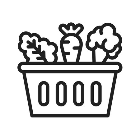 Vegetables icon vector image. Suitable for mobile apps, web apps and print media.のイラスト素材