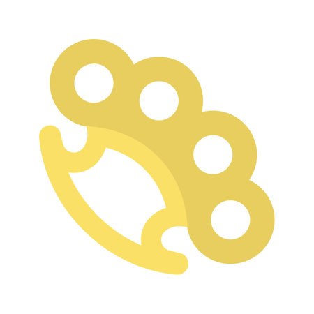 Brass Knuckles icon vector image. Suitable for mobile apps, web apps and print media.のイラスト素材
