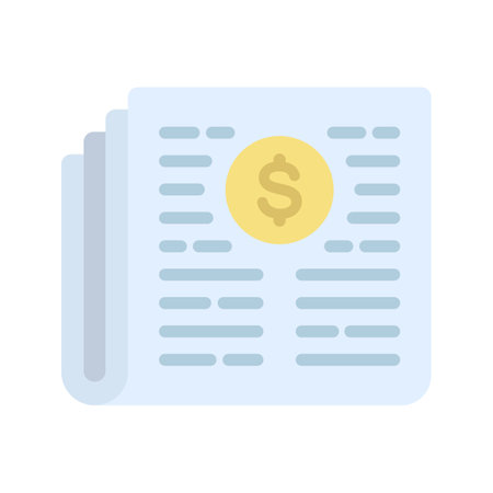 Business News icon vector image. Suitable for mobile apps, web apps and print media.のイラスト素材