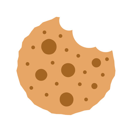 Chocolate biscuit icon vector image. Suitable for mobile apps, web apps and print media.のイラスト素材