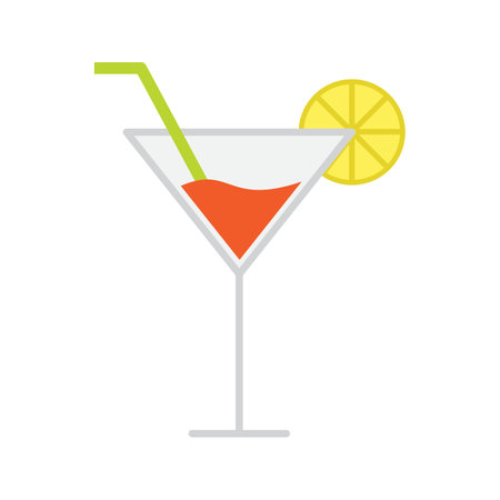 Cocktail icon vector image. Suitable for mobile apps, web apps and print media.のイラスト素材