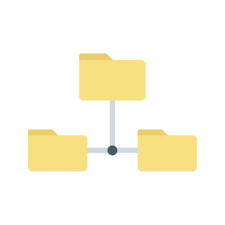 Folders Sharing Data icon vector image. Suitable for mobile apps, web apps and print media.のイラスト素材