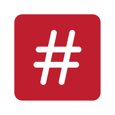 Keycap Number Sign icon vector image. Suitable for mobile apps, web apps and print media.のイラスト素材