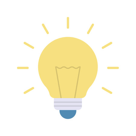 Light Bulb icon vector image. Suitable for mobile apps, web apps and print media.のイラスト素材