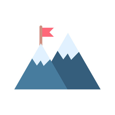Mission icon vector image. Suitable for mobile apps, web apps and print media.のイラスト素材